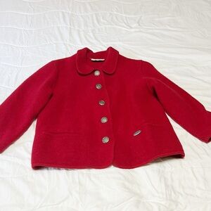 Women's Red Wool Jacket